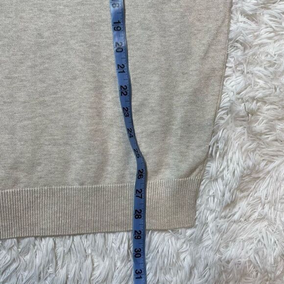 Britches Sweater Grey Beige Stripe Size Large Crewneck Pullover NEW - Picture 6 of 8